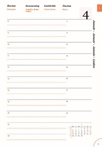 Agenda A5, napi, GRS Standard, 2025. évi, műbőr borítású, kék