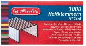 Fűzőkapocs 24/6, HERLITZ, 1000 db-os, cink