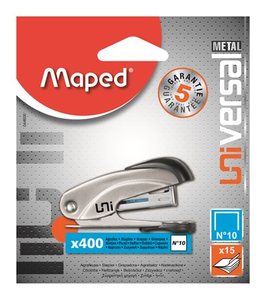 Fűzőgép No.10, MAPED Universal Metal Mini, 15 lap, fém test