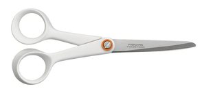 Olló 13 cm, FISKARS 1005169, First, balkezes, iskolai, piros