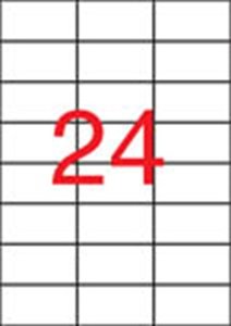 Etikett 70x37 mm, APLI, poliészter, kültéri, 20 ív, átlátszó