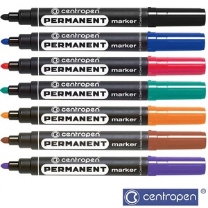 Alkoholos filc CENTROPEN 8566, kúpos, 2,5 mm, fekete