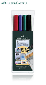 Alkoholos filc FABER-CASTELL M 1 mm, 4 db-os készlet.