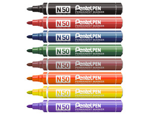 Alkoholos filc PENTEL N50-GE, kúpos, 2 mm, sárga