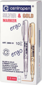 Lakkfilc CENTROPEN 2690, kúpos, 1,5-3 mm, arany