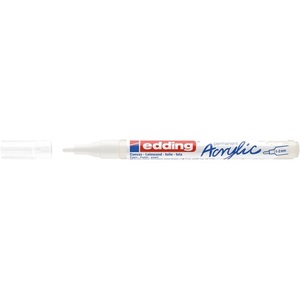 Akril marker, EDDING 5300, F (1-2 mm), Traffic White (922)