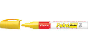 Lakkfilc LUXOR Paint Marker 880, fémtestű, 1-3 mm, kúpos, sárga