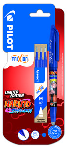 Rollertoll PILOT FriXion Ball Naruto 07, törölhető, kék+ 3 betét kék,