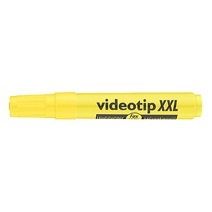 Szövegkiemelő ICO Videotip XXL 1-4 mm, kerek testű, kupakos, sárga