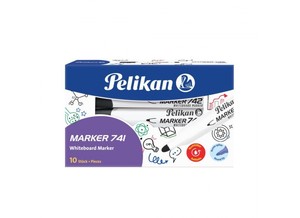 Táblairon, PELIKAN 741, kúpos, utántölthető, piros