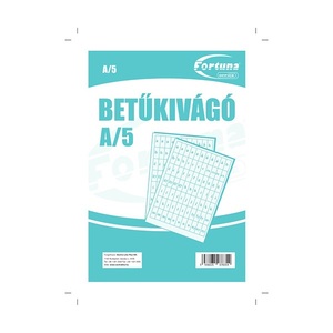 Betűkivágó ABC garnítúra, GRS, A/5, 2 db-os