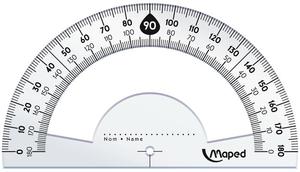 Vonalzó készlet 4 db-os, MAPED Start, kicsi, műanyag, átlátszó