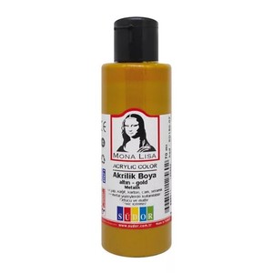 Akrilfesték 70 ml, SÜDOR Mona Lisa, metál arany