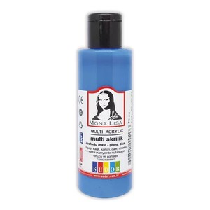 Akrilfesték 70 ml, SÜDOR Mona Lisa, neon kék