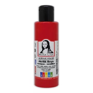 Akrilfesték 70 ml, SÜDOR Mona Lisa, piros