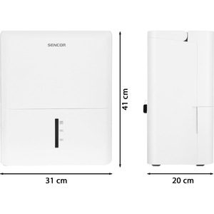 Páramentesítő SENCOR SDH 1020WH, 31 m2-ig, fehér