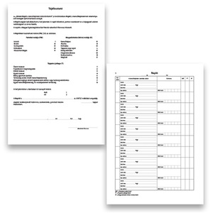 Orvosi napló A4, 200 lapos, A.3510-172/UJ, álló