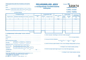 Felvásárlási jegy A5, 50x3 lap D.E.480, fekvő, vegykezelt.